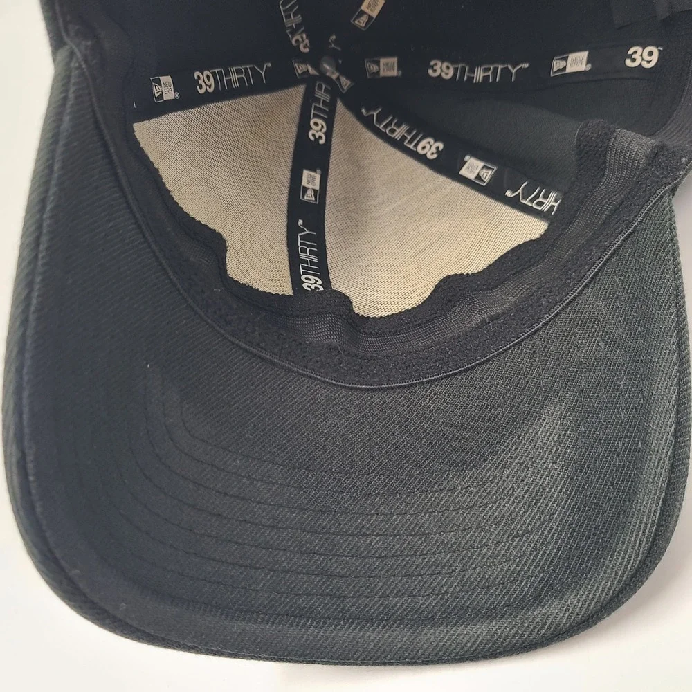 New Orleans Saints Hat Fitted S-M New Era 39Thirty Black Gold NFL Football Men‎